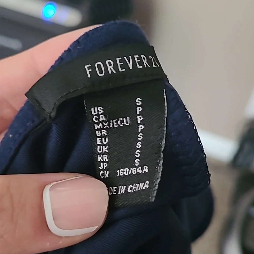 F21 Velvet Multicolored Bodysuit - Picture 8 of 8